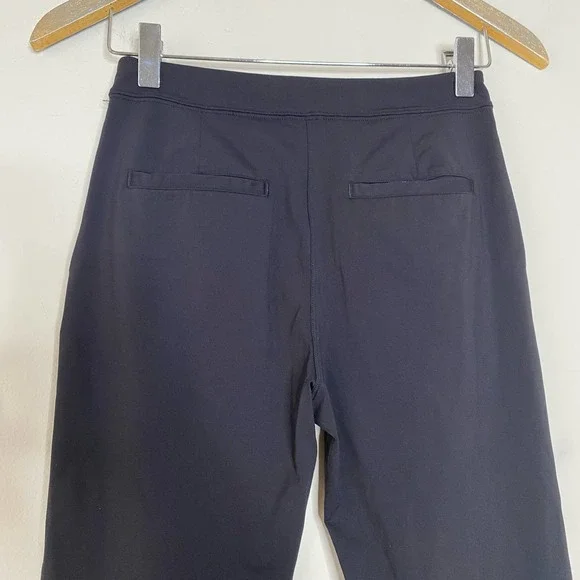 LULULEMON Black Drawstring Slim Fit Athleisure Pants Size 4 - Picture 5 of 7